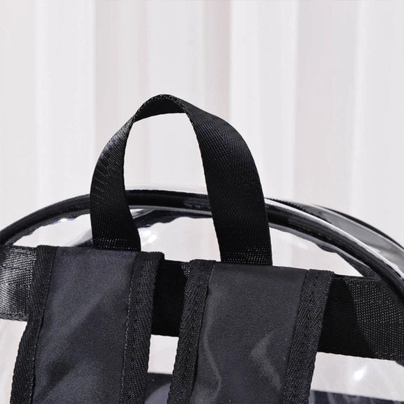 Clear Stadium Backpack with Grey Trim - Picture 5 of 7